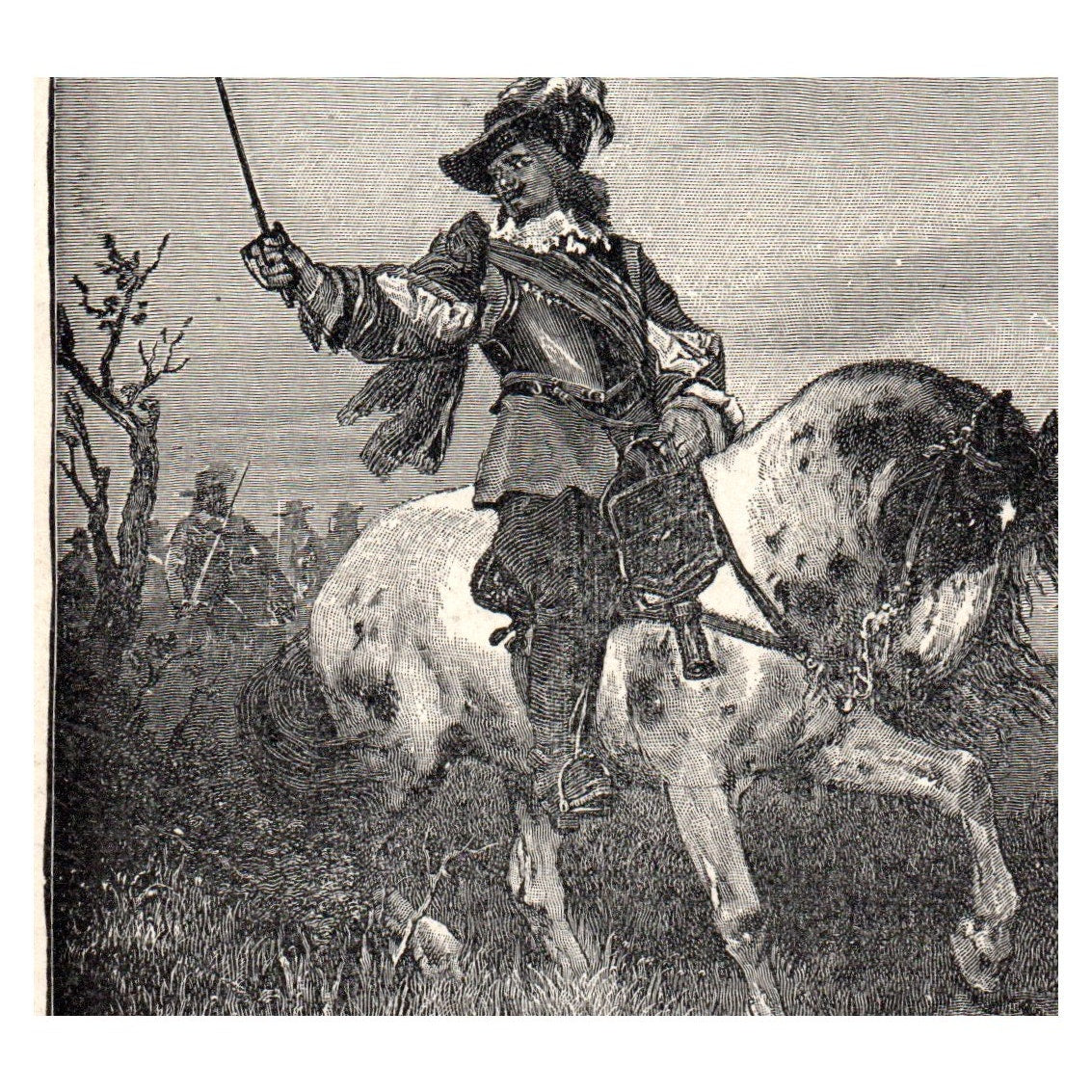 Burning of Huss 1911 Engraving Print AF5-M2