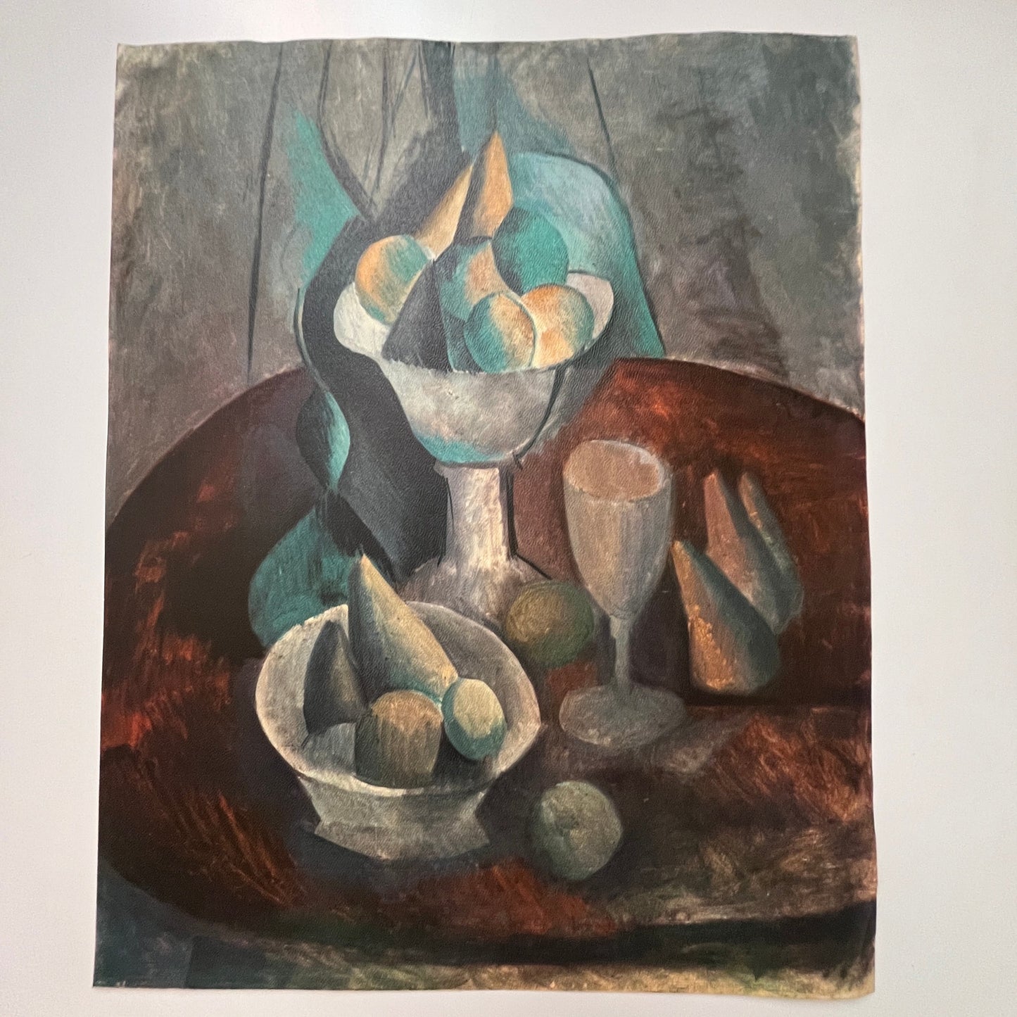 Still Life With Pears - Pablo Picasso 1960s Lithograph Art Print V32-2-2