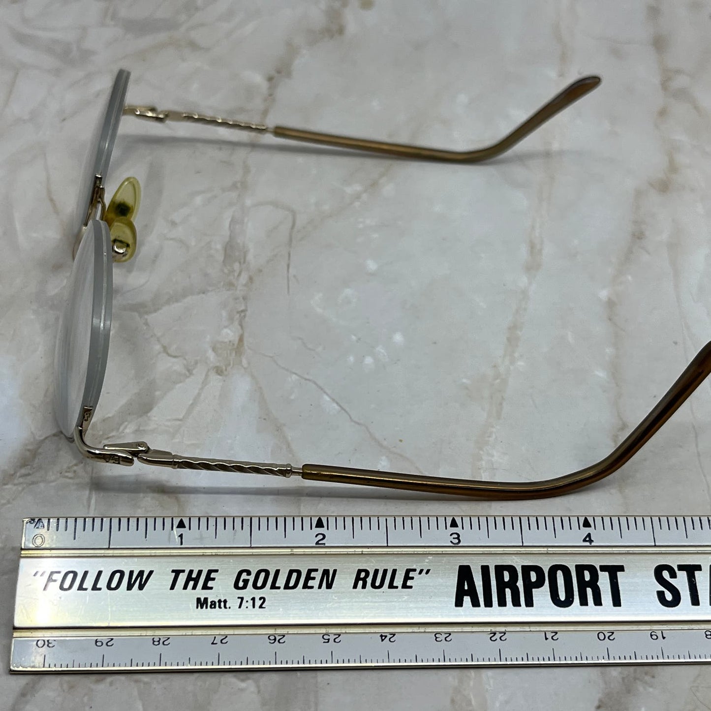 EA Brown Oval Half-Rim Sunglasses Eyeglasses Frames TE9-G6-7