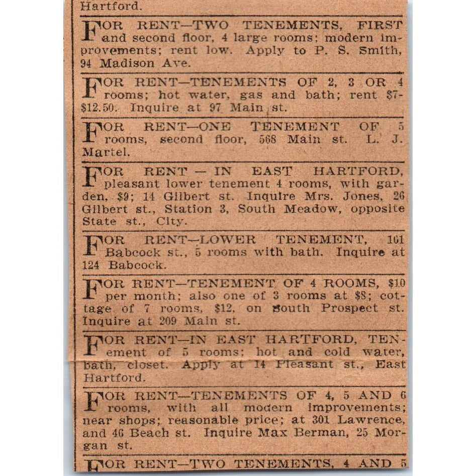 Stueck My Mother's Bread Coffee Rolls Hartford 1901 Newspaper Ad AD8-HS6