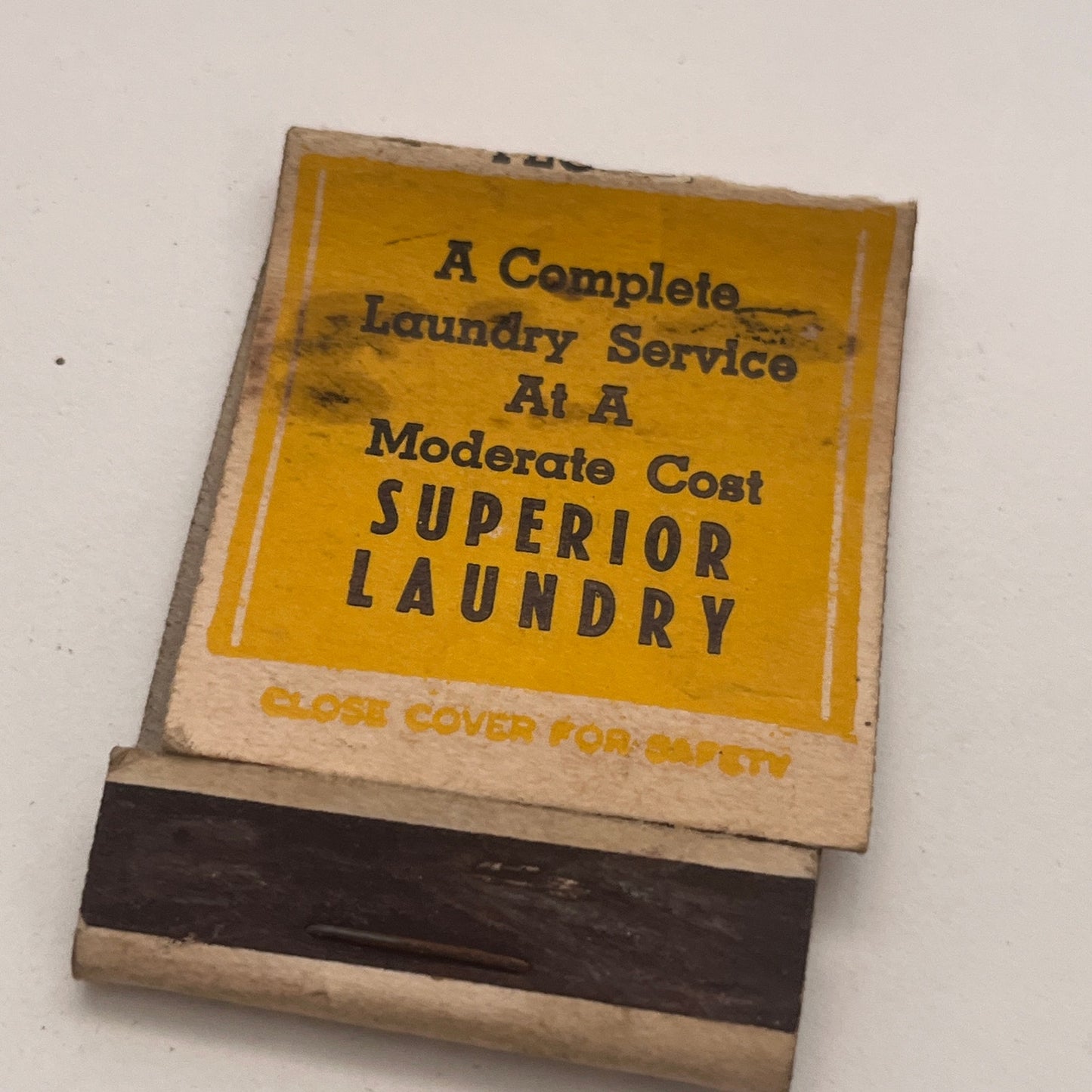 Superior Laundry E. Stockwell Vintage Matchbook Cover TB8-MB2-7