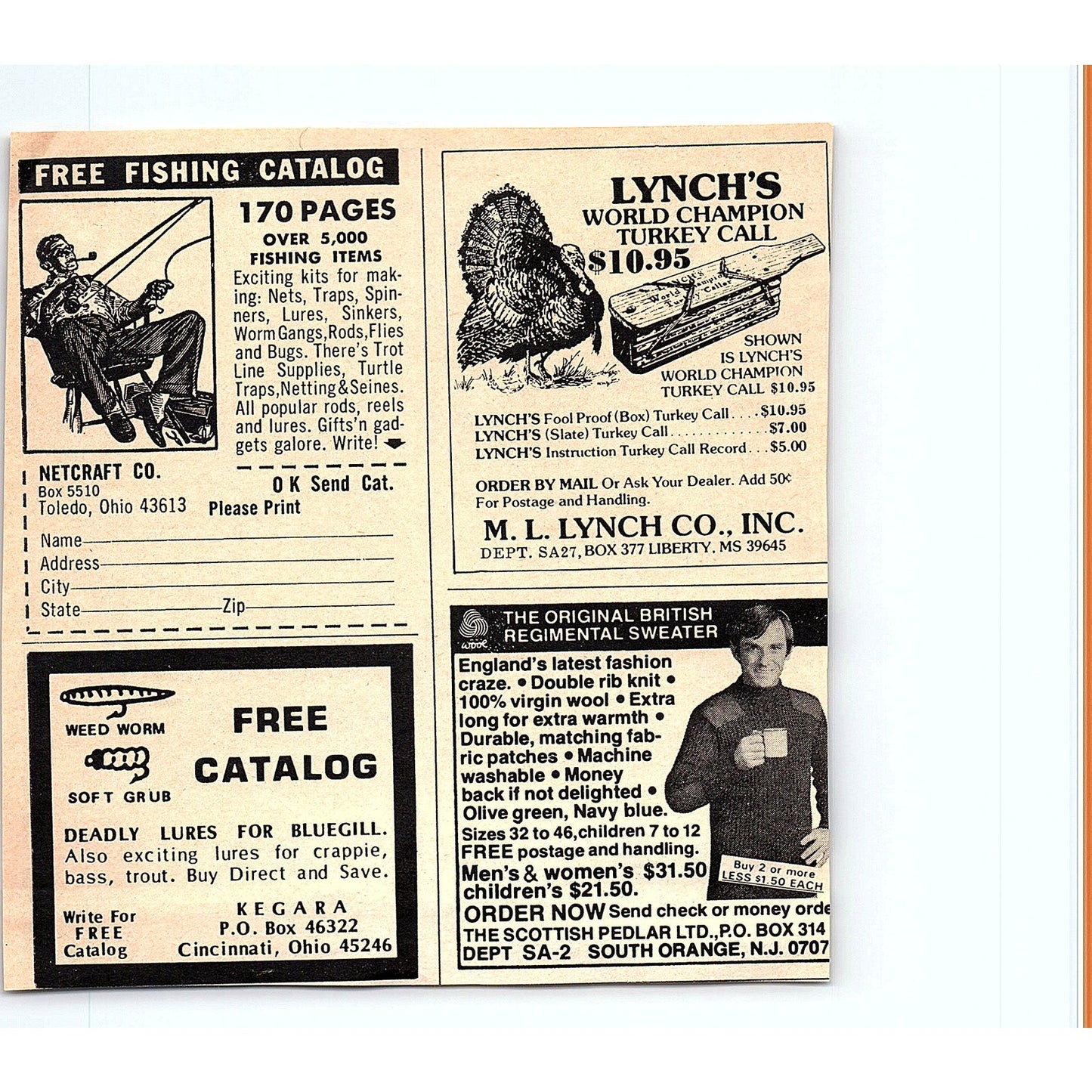 Bass Pro Shops 1977 Catalog Promo Springfield MO 1977 Ad AF6-5