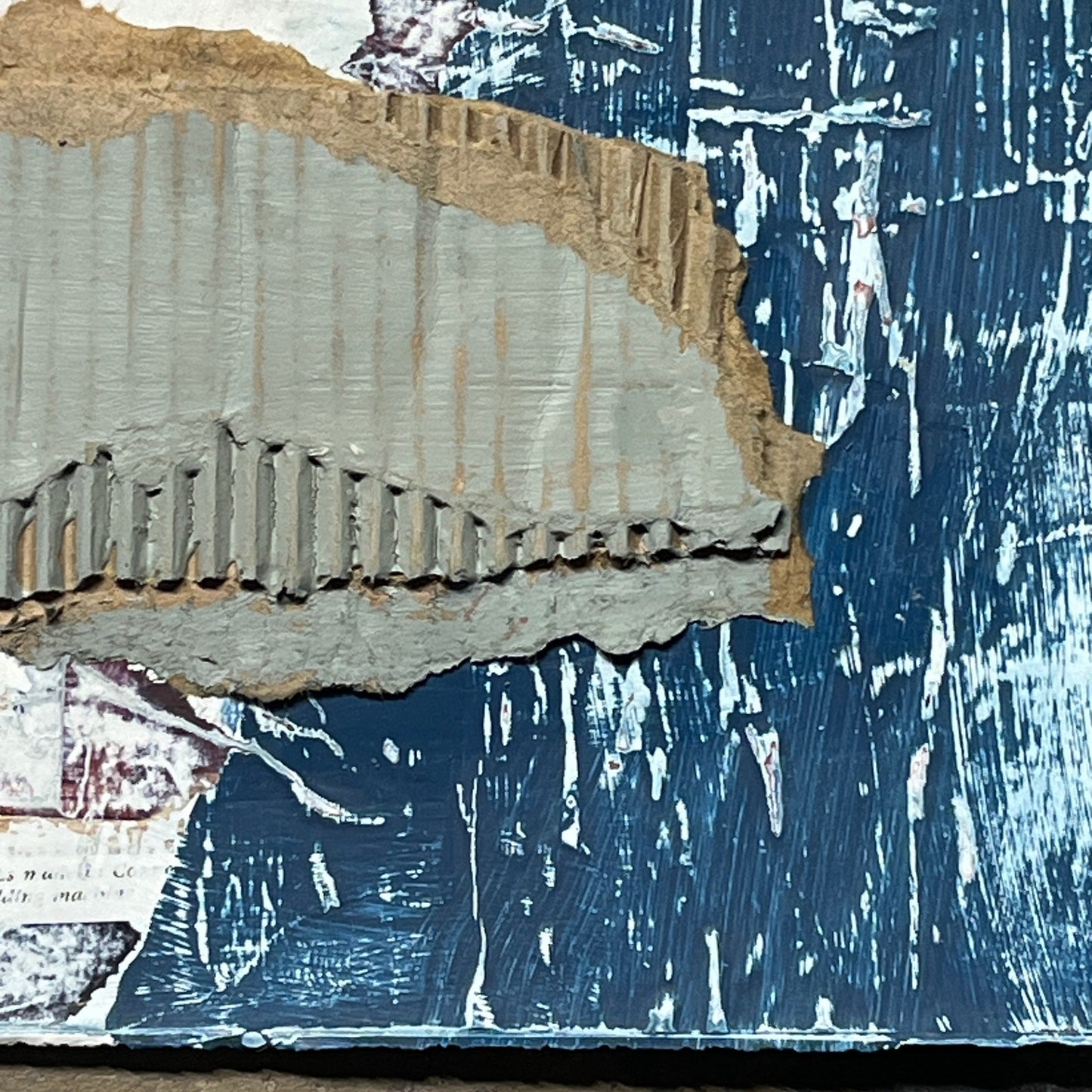 Original Mixed Media Modern Art Collage Painting 11x14 "Impound"