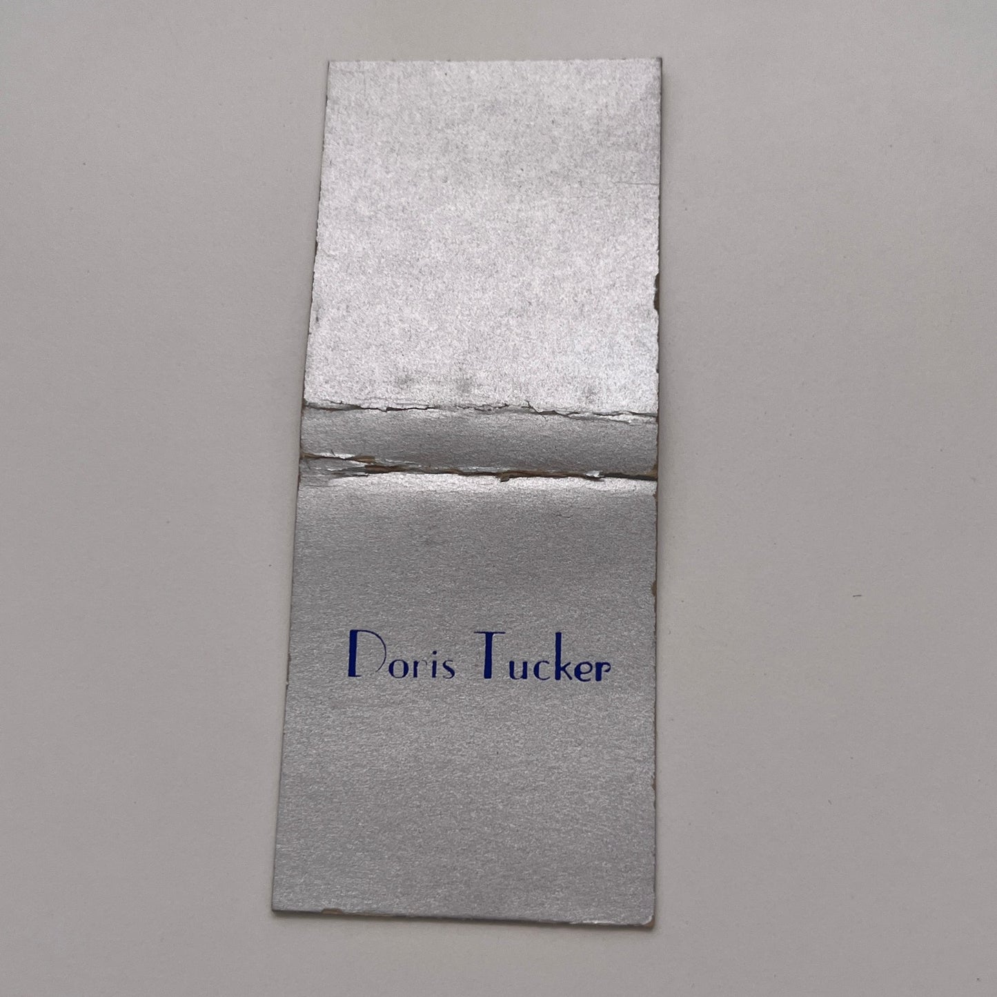 Doris Tucker Monogrammed Vintage Matchbook Cover MM3-4
