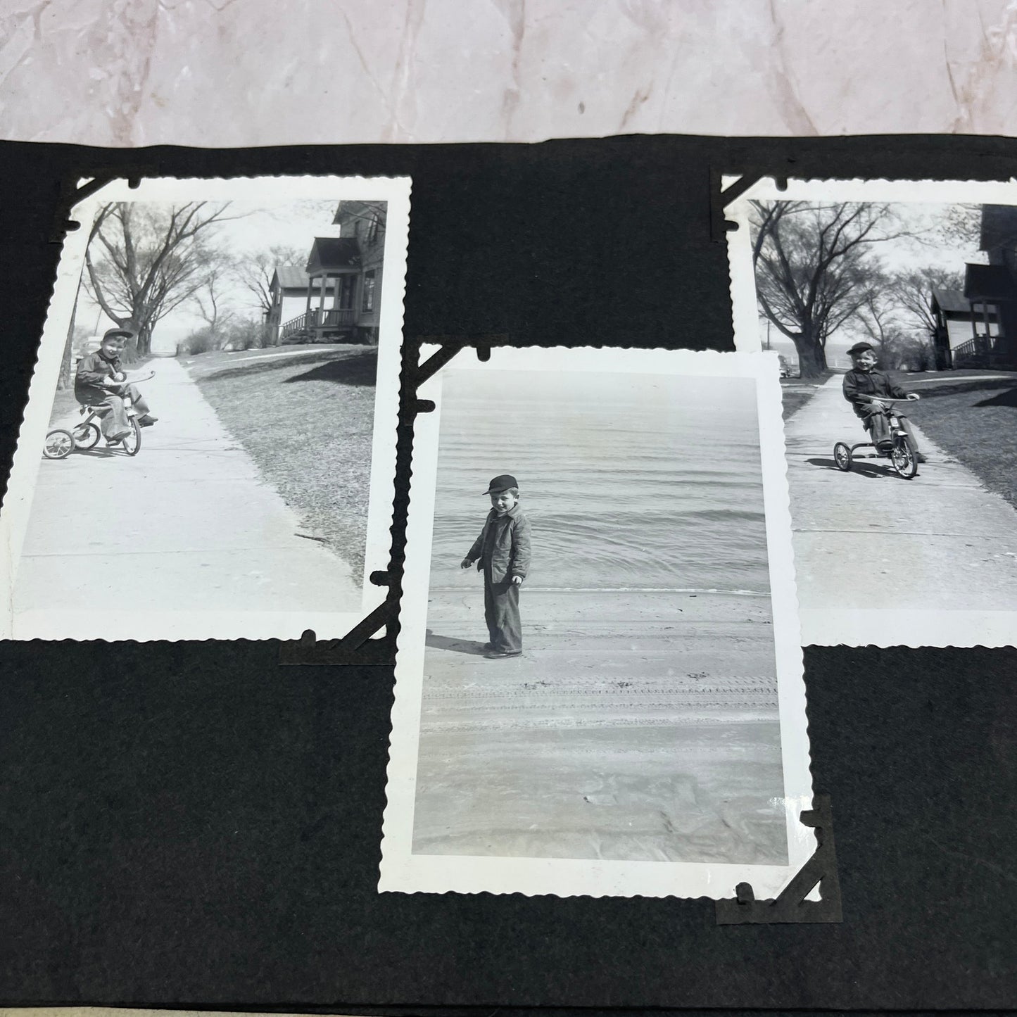 1940s-50s Post WWII Loaded Photo Album Postwar Eurpoe Family Life TG7