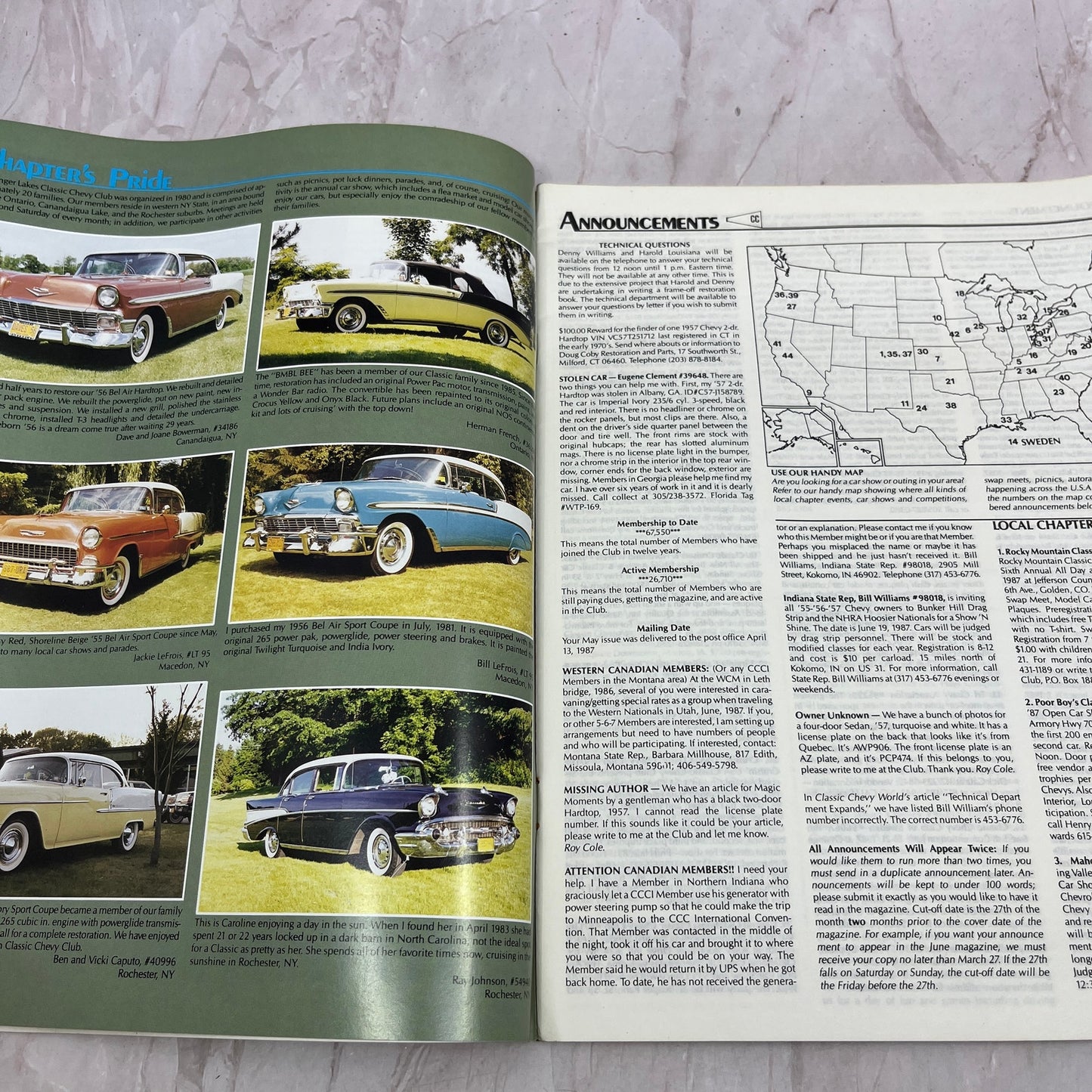 Back Glass Installation - '55, '56, '57 Classic Chevy World - Jun 1987 M31