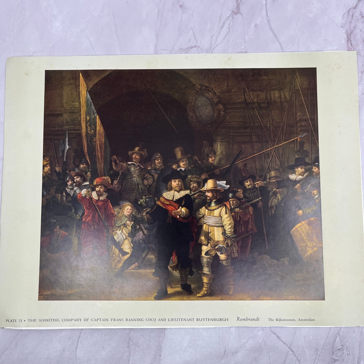 The Shooting Company of Captain Frans Banning Rembrandt 9.5x12.5" Art Print V20