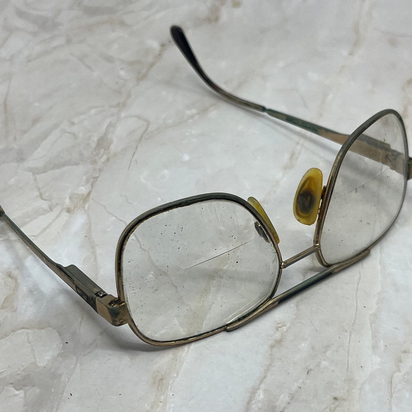 Retro Men’s Saiflo Gold Tone Aviator Sunglasses Eyeglasses Frames TD7-G6-1