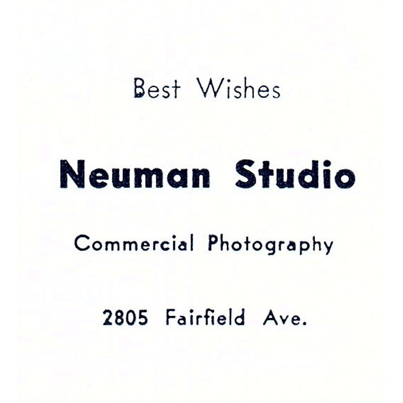 Neuman Studio Photography 2805 Fairfield Ave Fort Wayne Indiana 1964 Ad AG1-S17