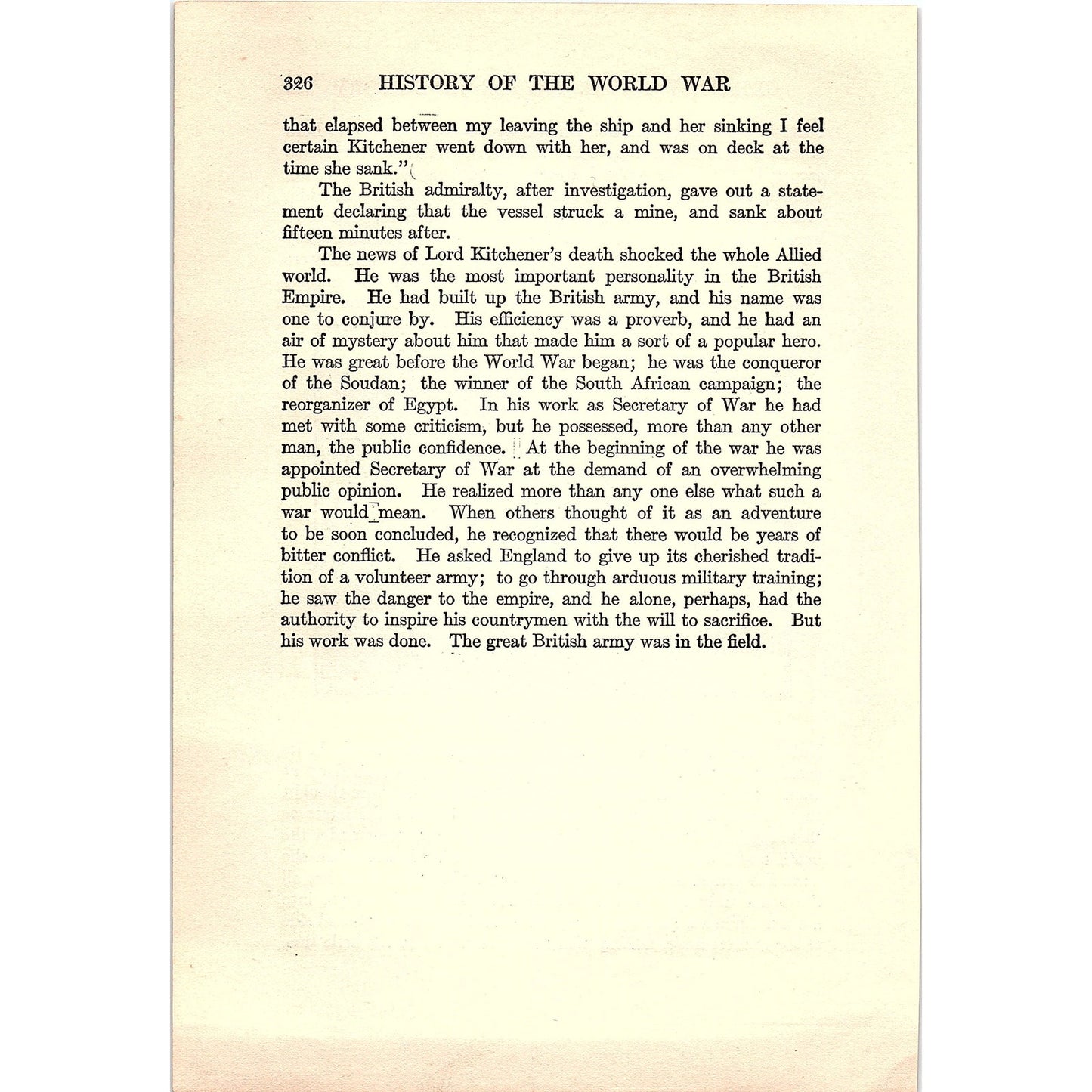 Map of Where Earl Kitchener Met His Death 1919 WWI Map Print AF9-16