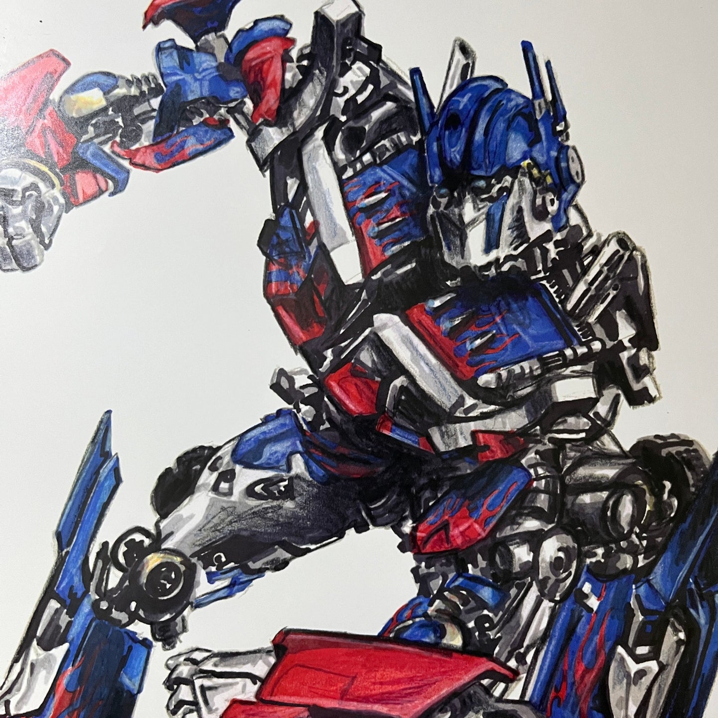Transformers - Optimus Prime - Ted Dastick Jr Art Poster 11x17 V7