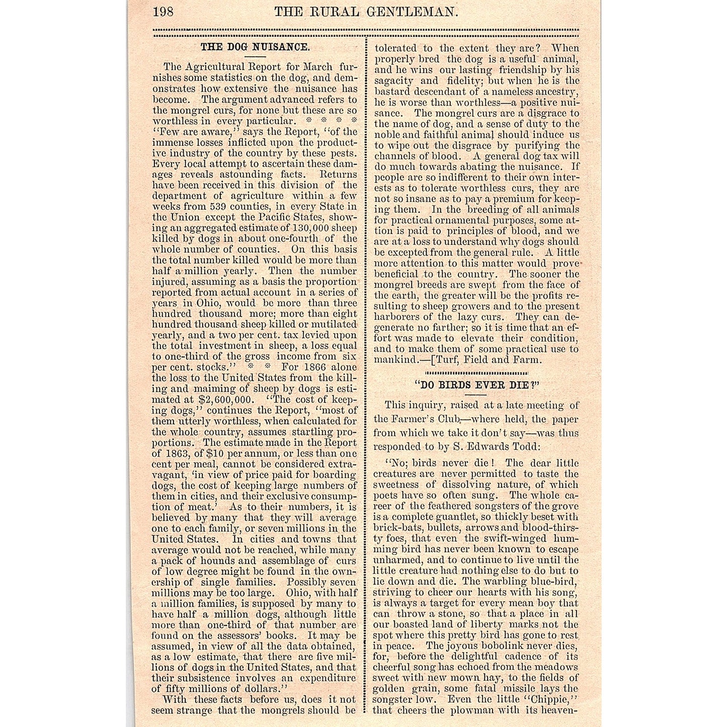 To Cultivate Wheat - Delaware Farmer 1867 Article AG9-5