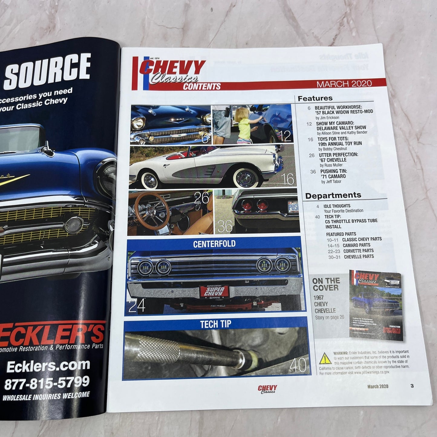 Tommy Smith 57 Chevelle - Chevy Classics Magazine - Mar 2020 M29
