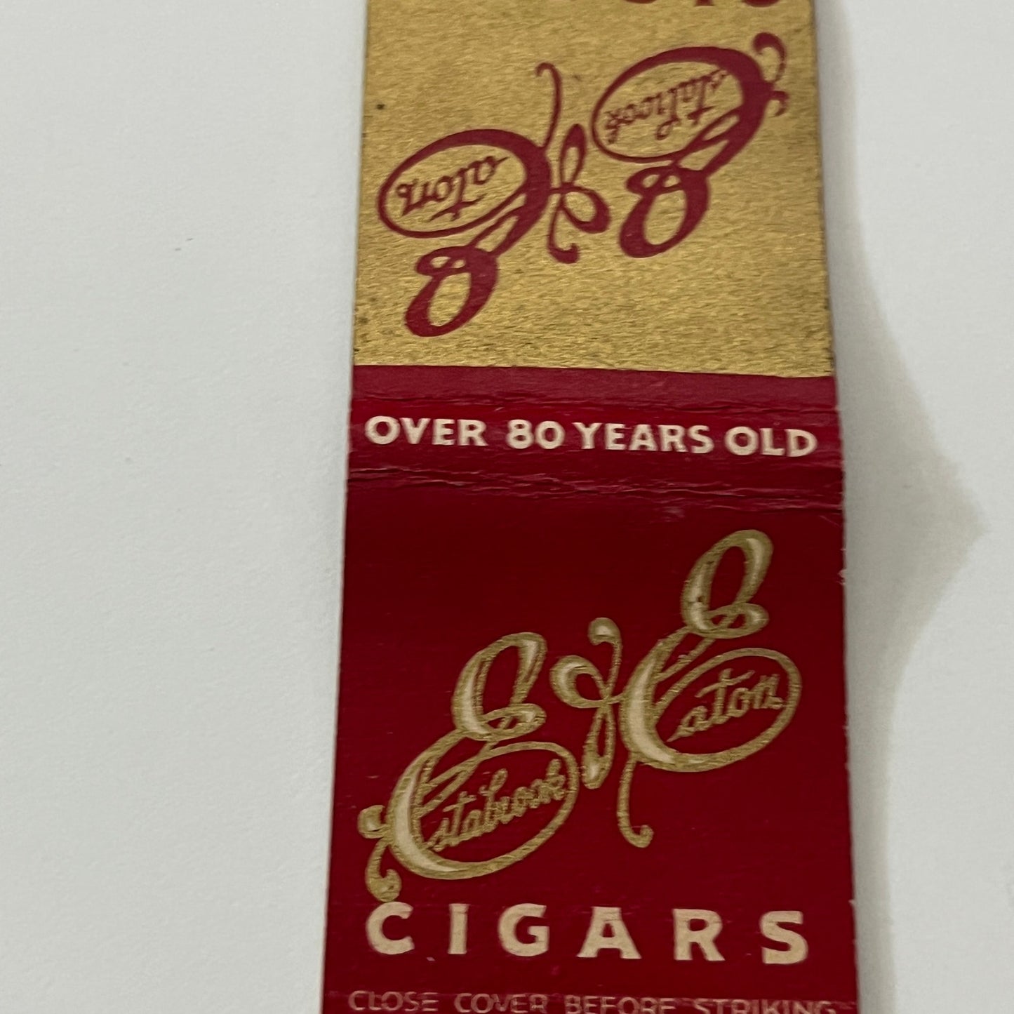 Estabrook & Eaton Cigars Vintage Matchbook Cover TB6-MB1-12