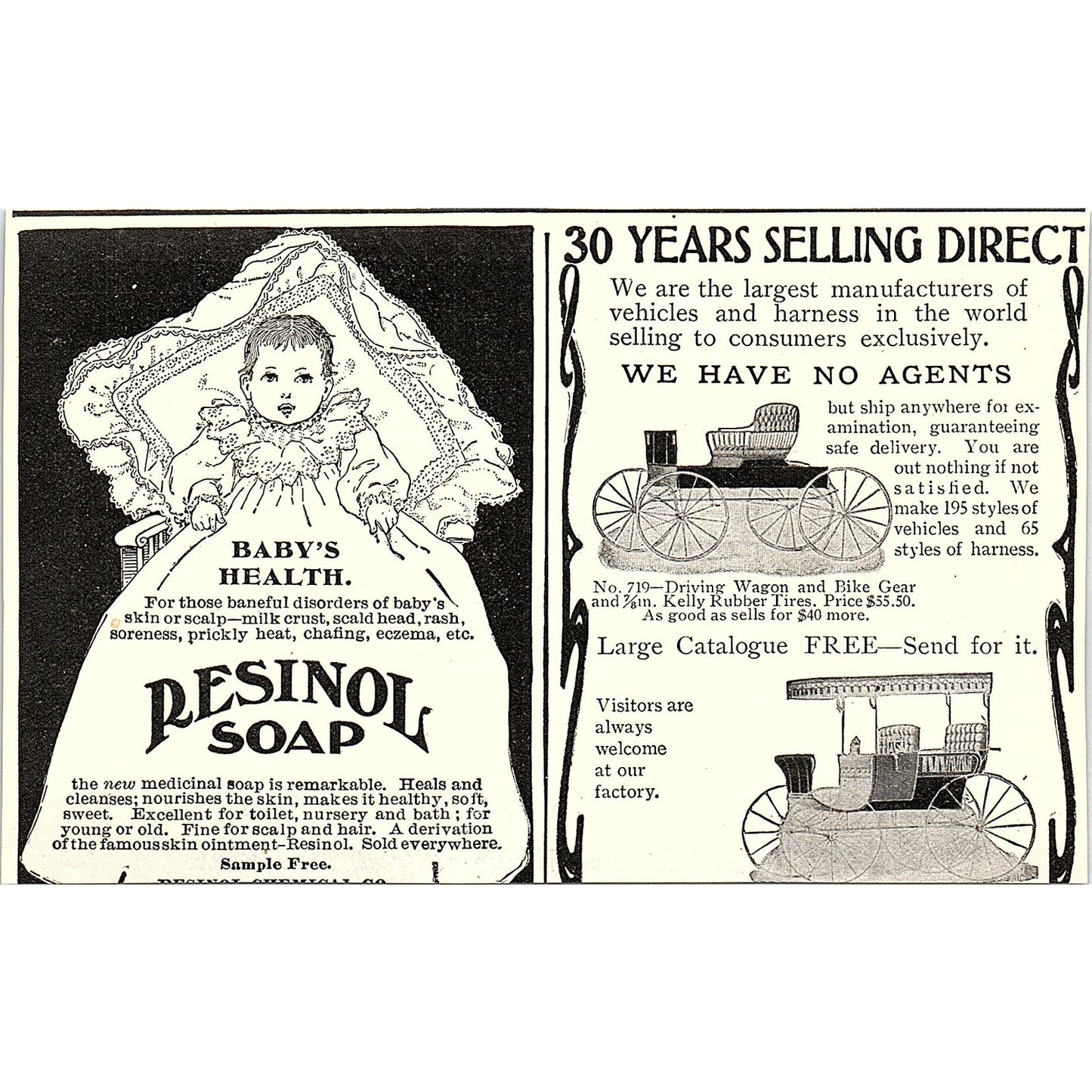 Pure White Lead and Pure Linseed Oil National Lead Co NY 1903 Ad AG3-H1