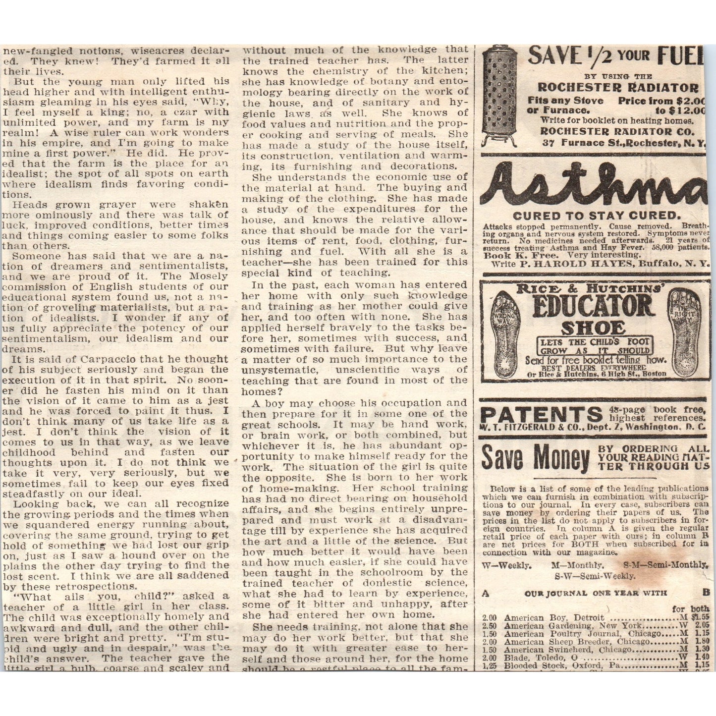 American Fence American Steel & Wire Co 1905 Magazine Ad AF1-NEH