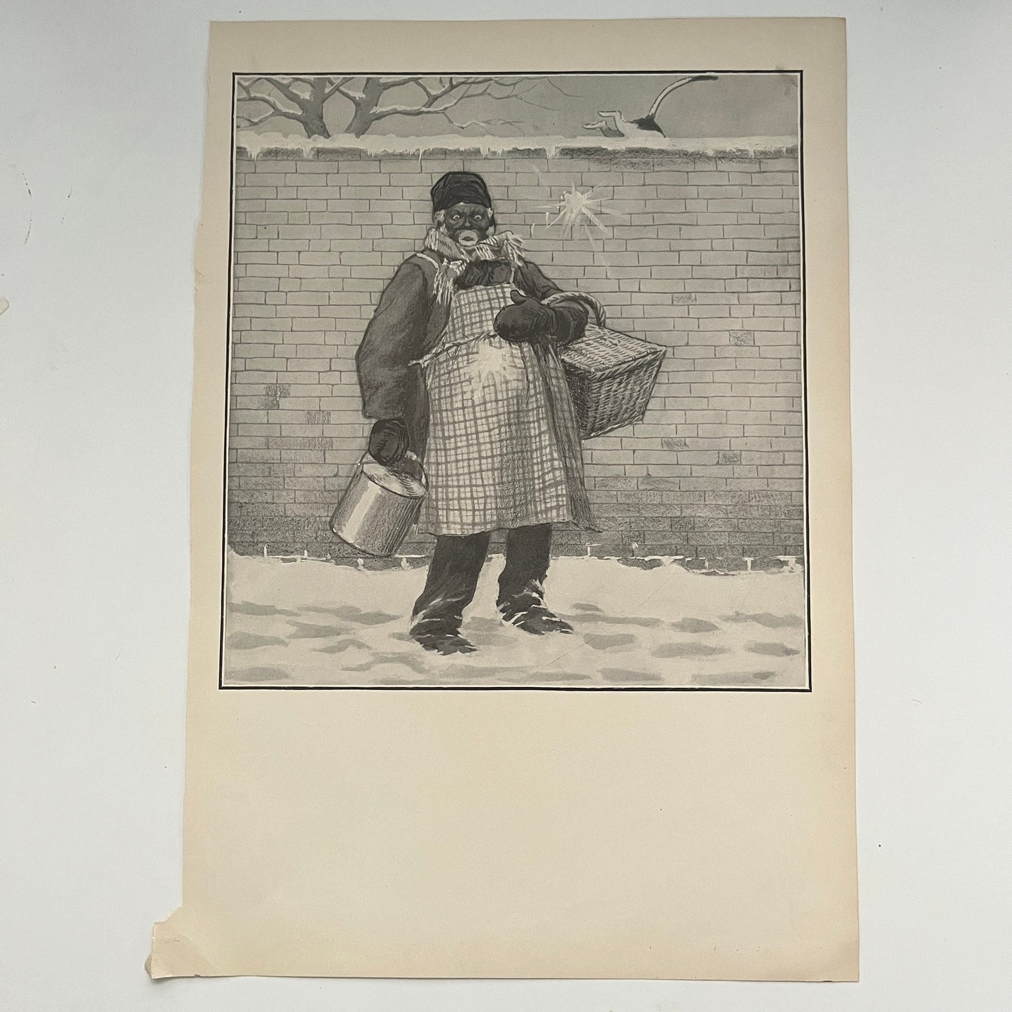 Heah Yo Boys - African American Woman - Original 1904 A.B. Frost Art Print V26-4