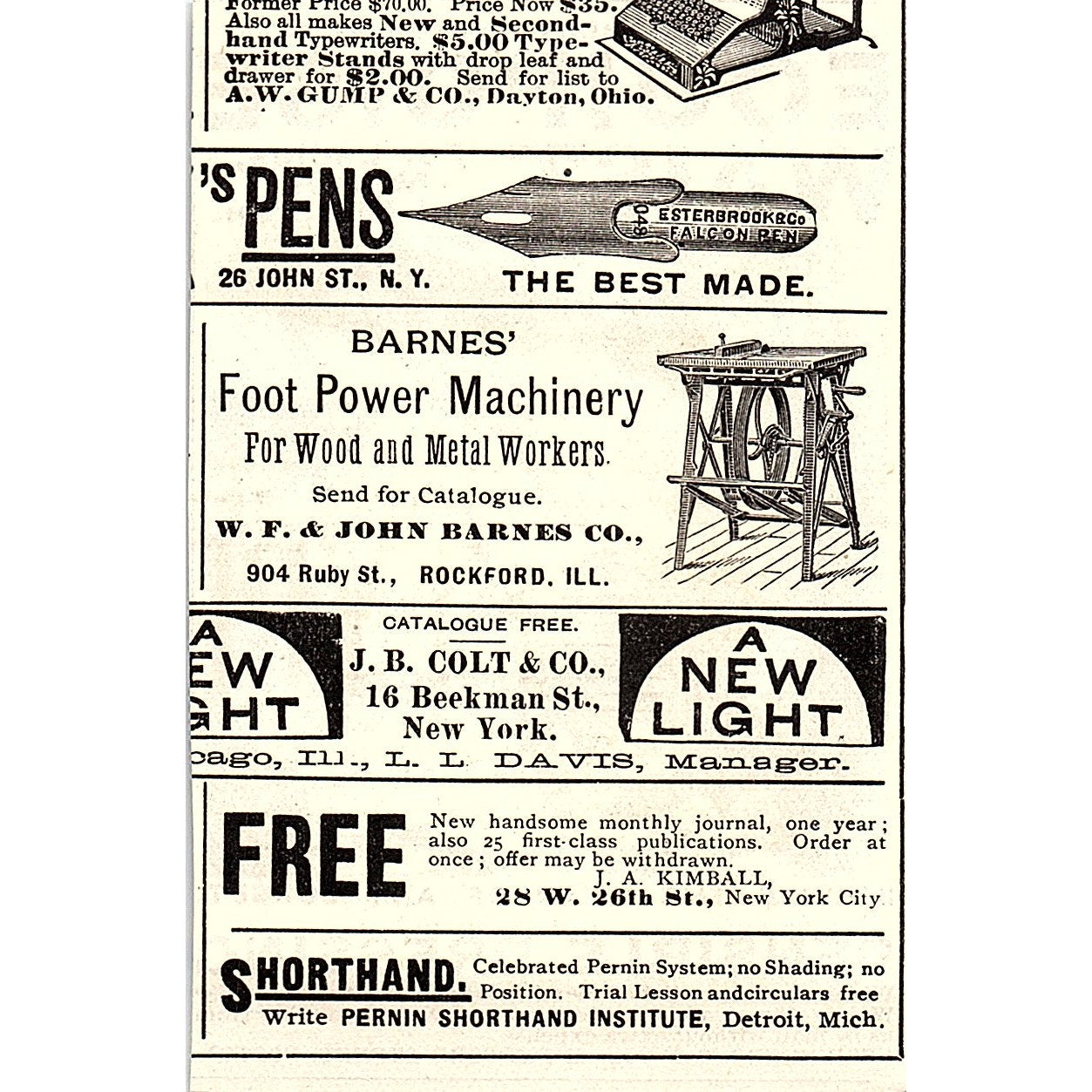 Equipoise Waist For Ladies Lingerie George Frost Boston MA 1892 Ad AG2-M10