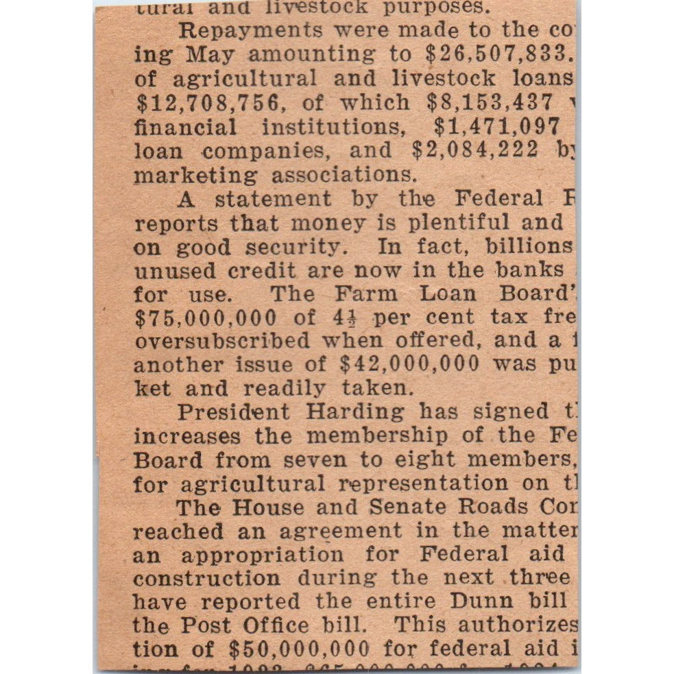 Crop Resistance Not Immunity Article 1922 Magazine Ad AF2-S8