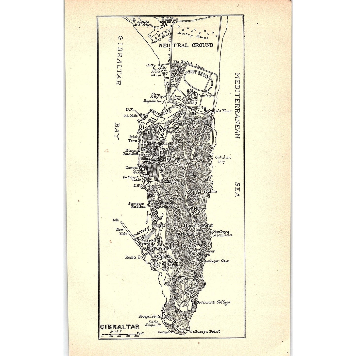 Gibraltar 1905 Map SAG4-6