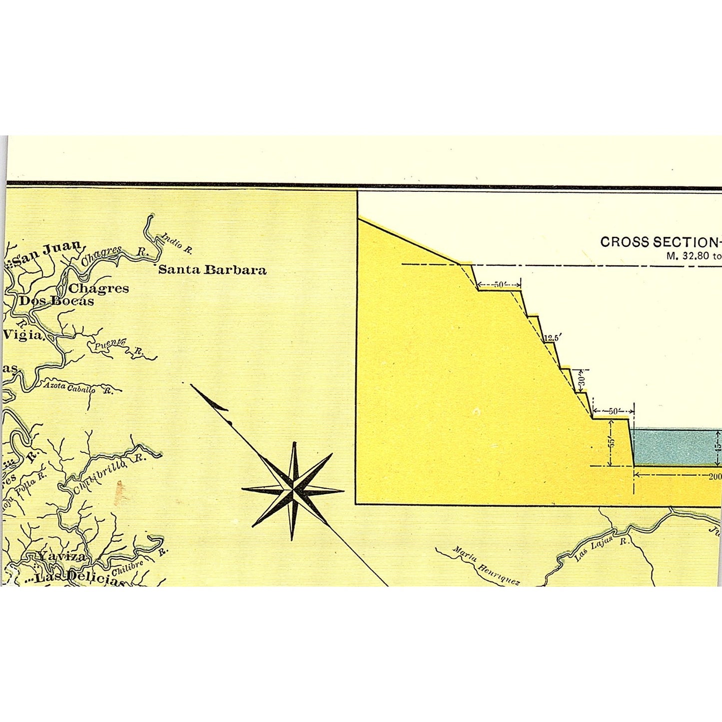The Harbor of Panama 1910 Print AF6-1