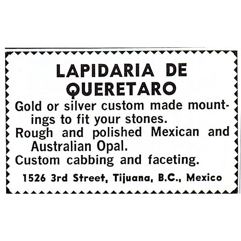 A&B Rock & Hobby Shop Germantown Ohio 1972 Ad AF8-M3