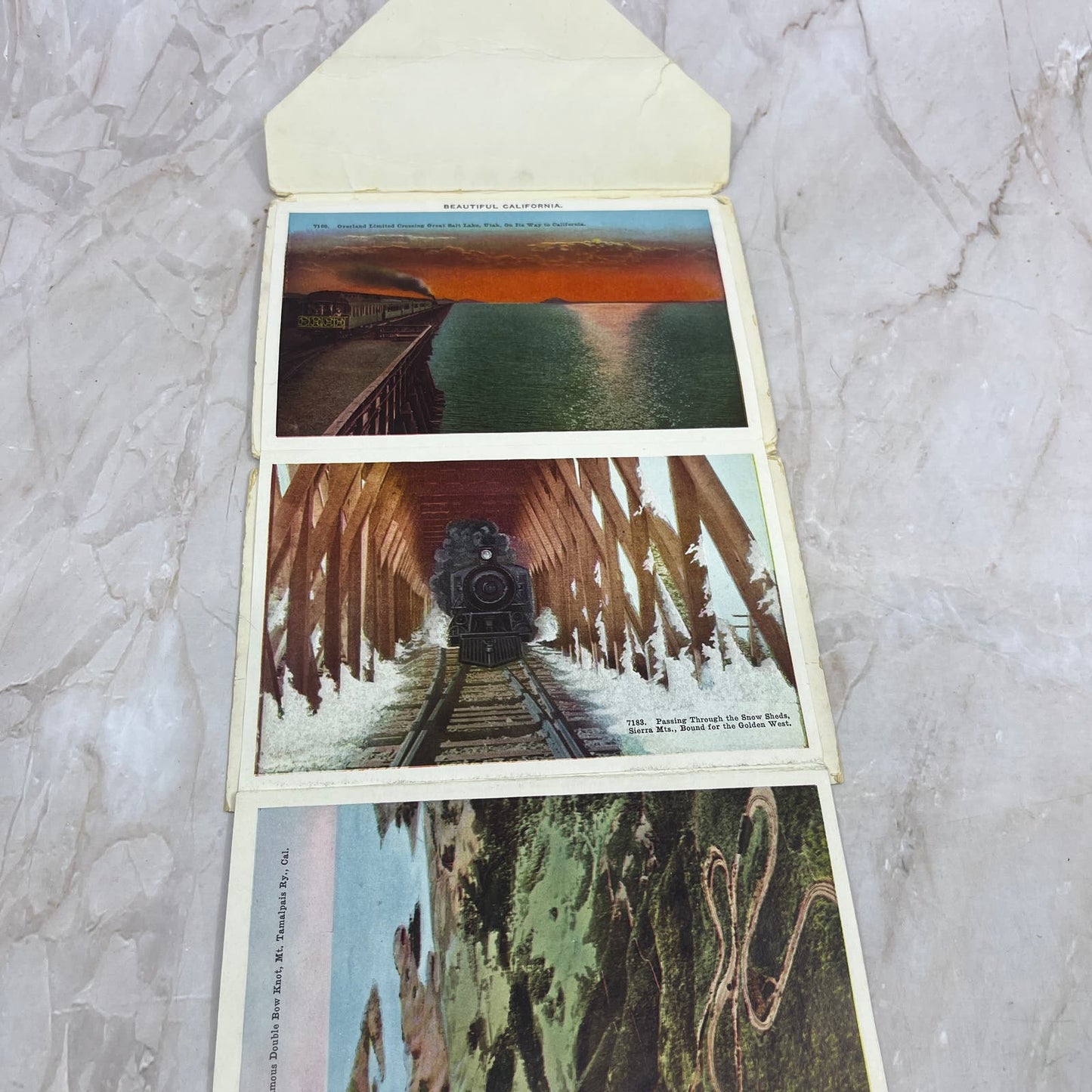 1915 Beautiful California Vintage Souvenir Folder Book Fold-Out TI8-S1