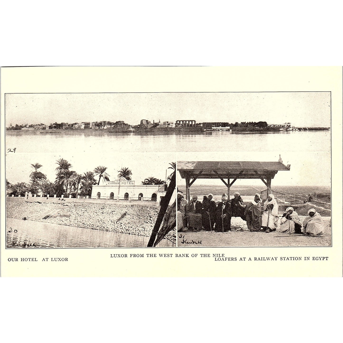 Luxor from the West Bank of the Nile 1905 Art Print SAG4-4