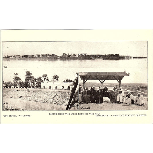Luxor from the West Bank of the Nile 1905 Art Print SAG4-4