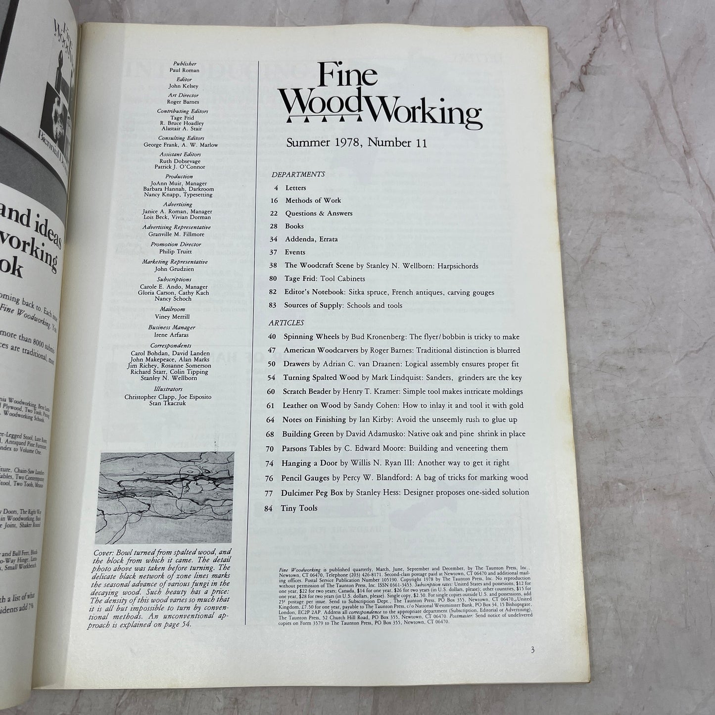 Turning Spalted Wood - Summer 1978 - Taunton's Fine Woodworking Magazine M35