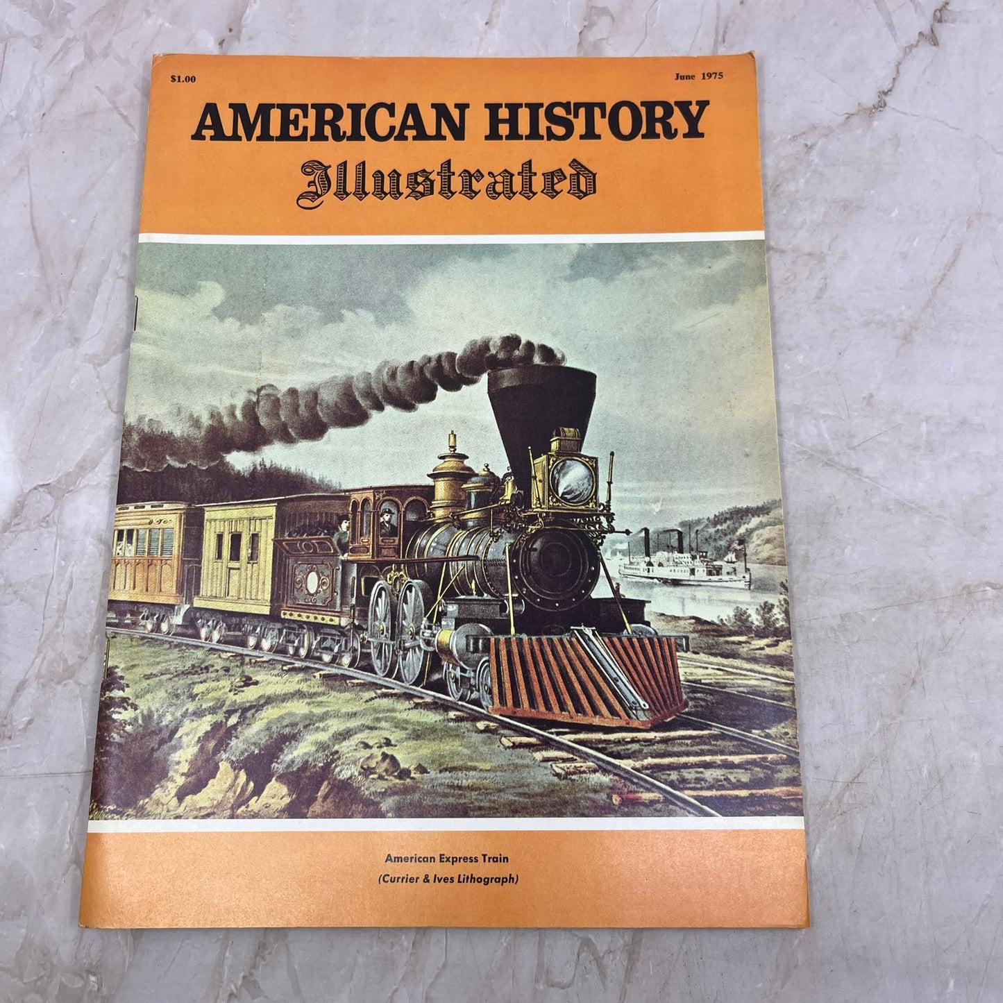 1975 June - American History Illustrated Magazine - American Express Train M21