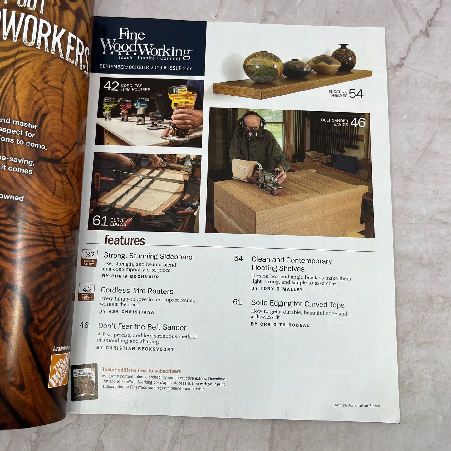 Stunning Sideboard - Oct 2019 No 277 - Taunton's Fine Woodworking Magazine M36