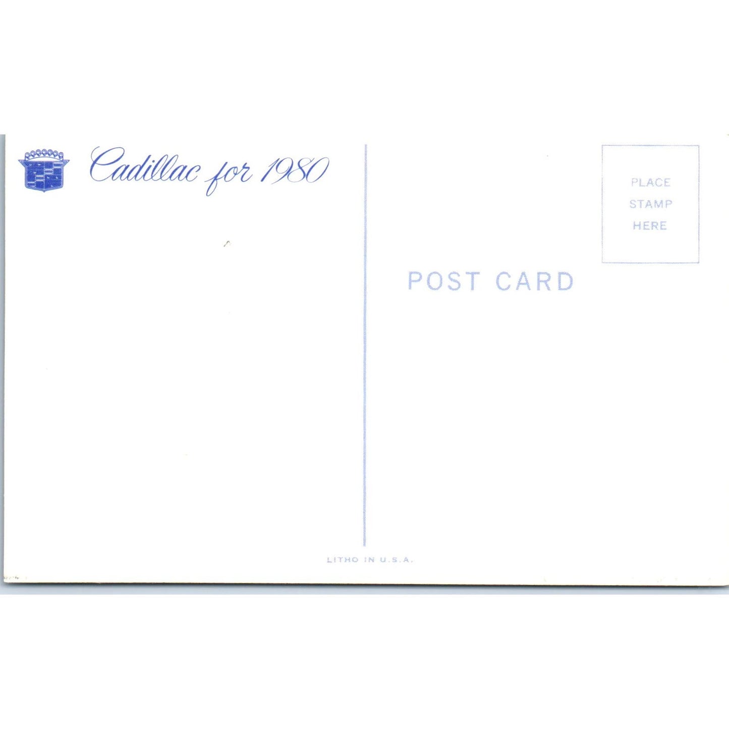 1980 Cadillac Coupe Brown Vintage Postcard PC11