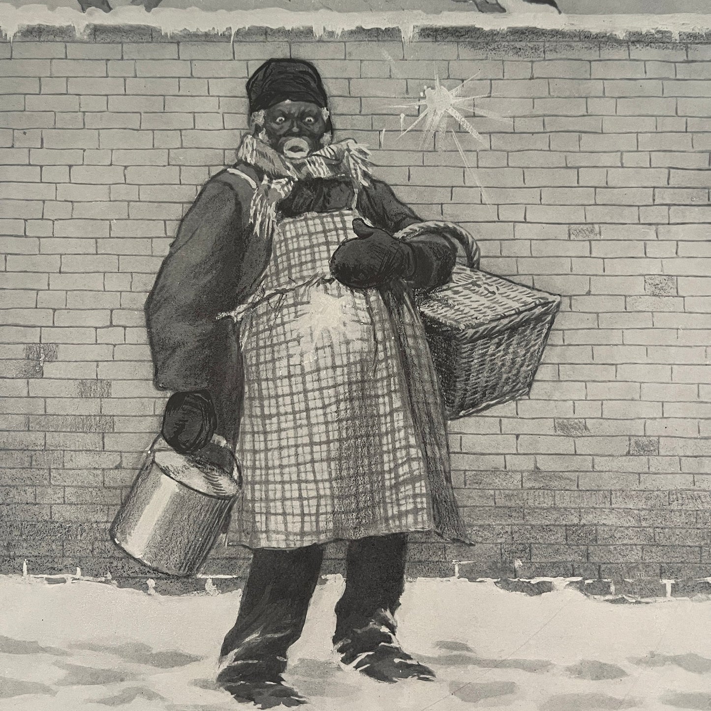 Heah Yo Boys - African American Woman - Original 1904 A.B. Frost Art Print V26-4