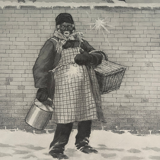 Heah Yo Boys - African American Woman - Original 1904 A.B. Frost Art Print V26-4