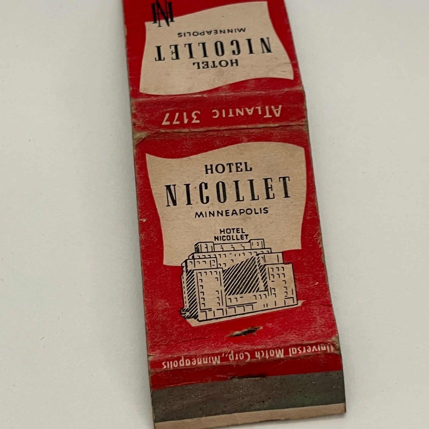 Hotel Nicollet Minneapolis Vintage Matchbook TB6-MB2-14