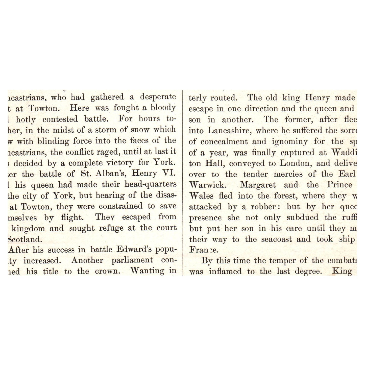 Margaret Intrusts Prince Edward To The Robber 1911 Engraving Print AF5-M3