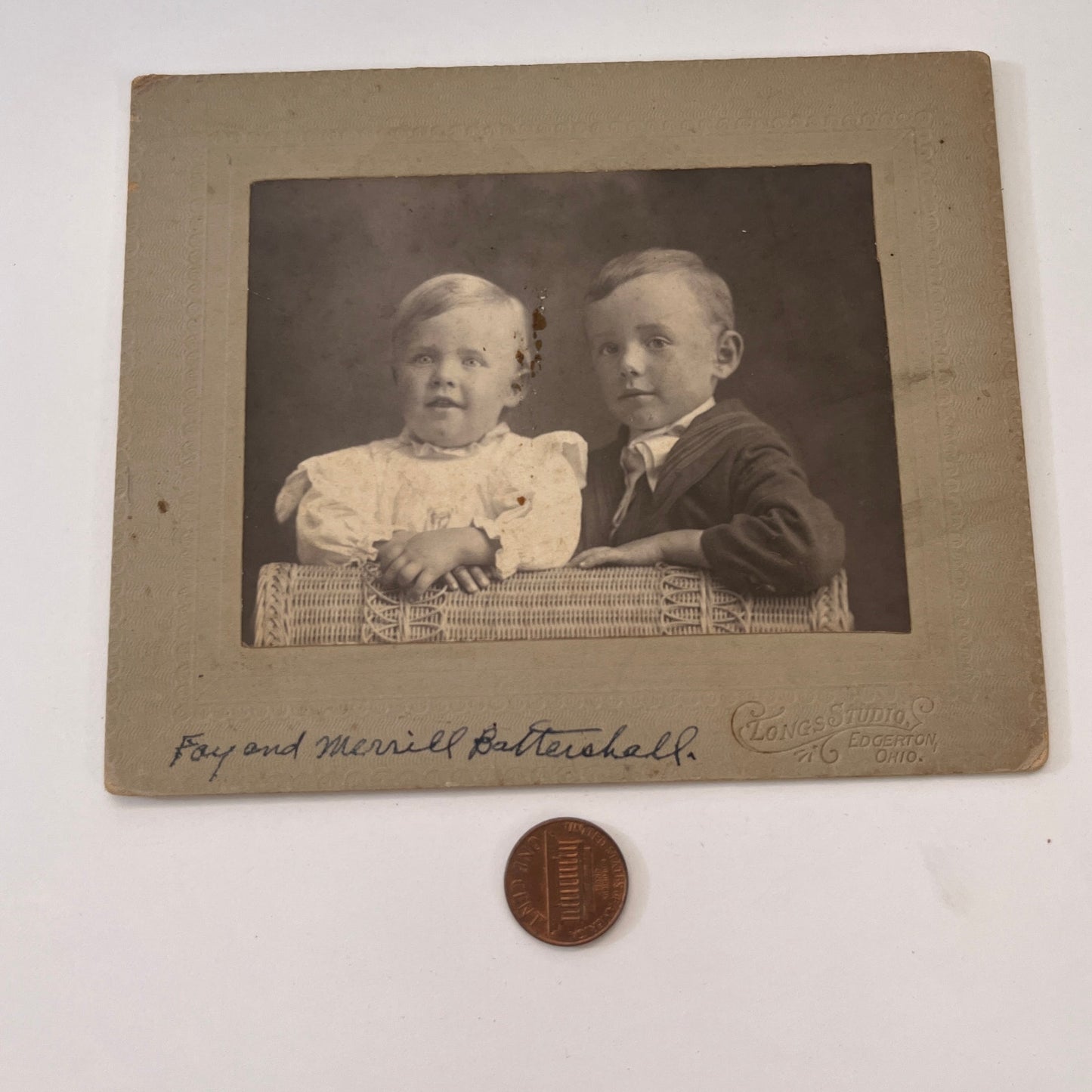Fay & Merrill Battershall Longs Studio Edgerton Victorian CDV Card Photo TK3-P