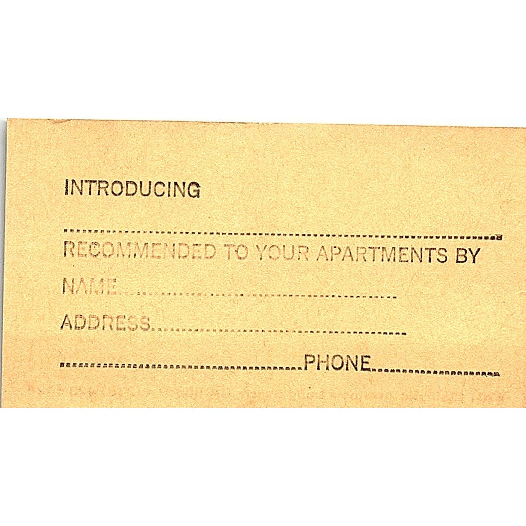 Joe & Marie Ciliberti Country Gate Village Long Beach CA Business Card SE3-B15