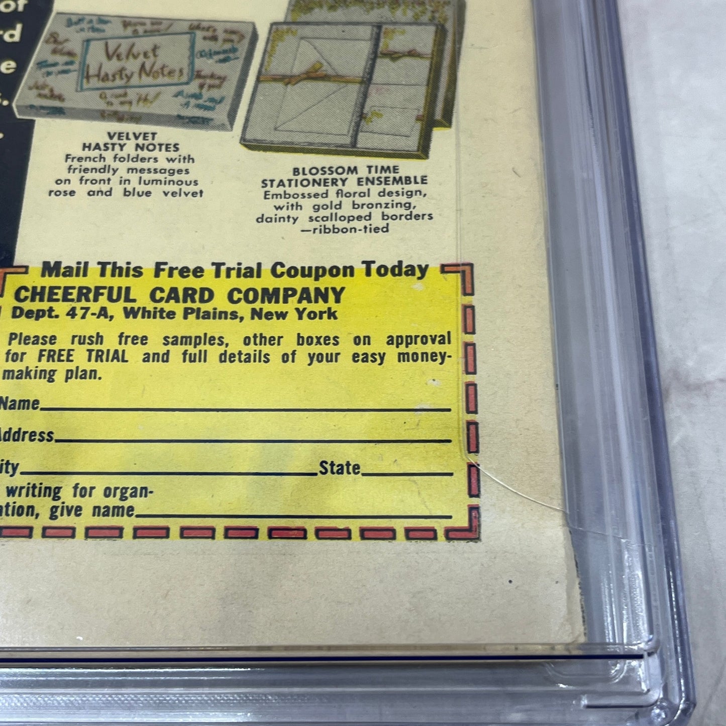 Foxhole #4 1955 CGC 4.5 White Pages Jack Kirby Cover