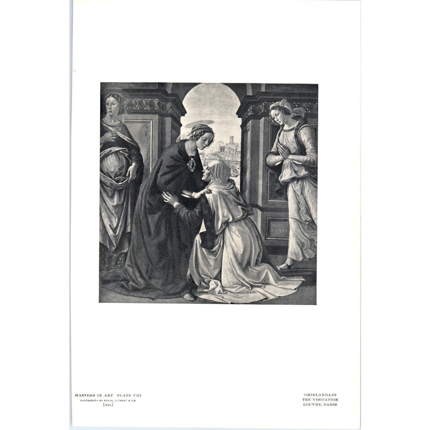 The Visitation - Ghirlandaio c1905 Art Print D16