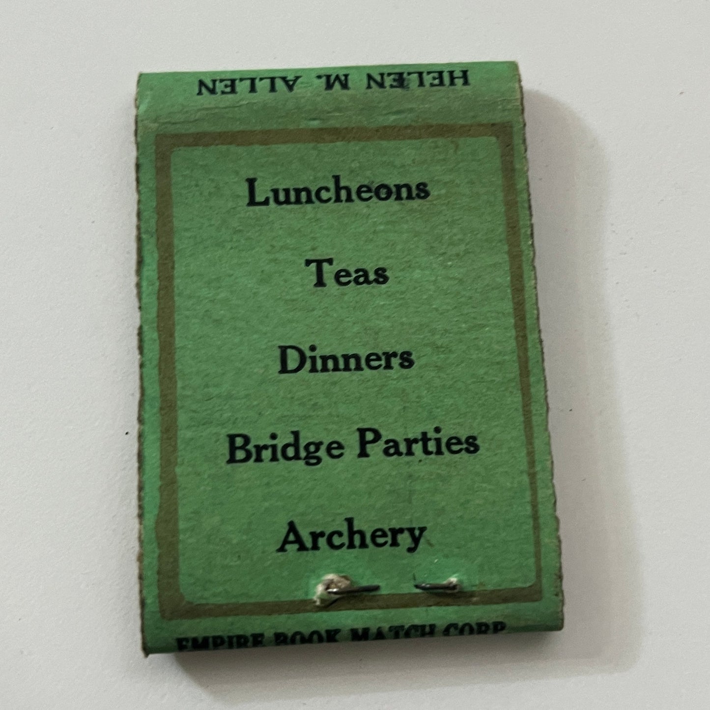 Bridge Nook Marshall Farm North Grafton MA Vintage Matchbook Cover TB8-MB-8
