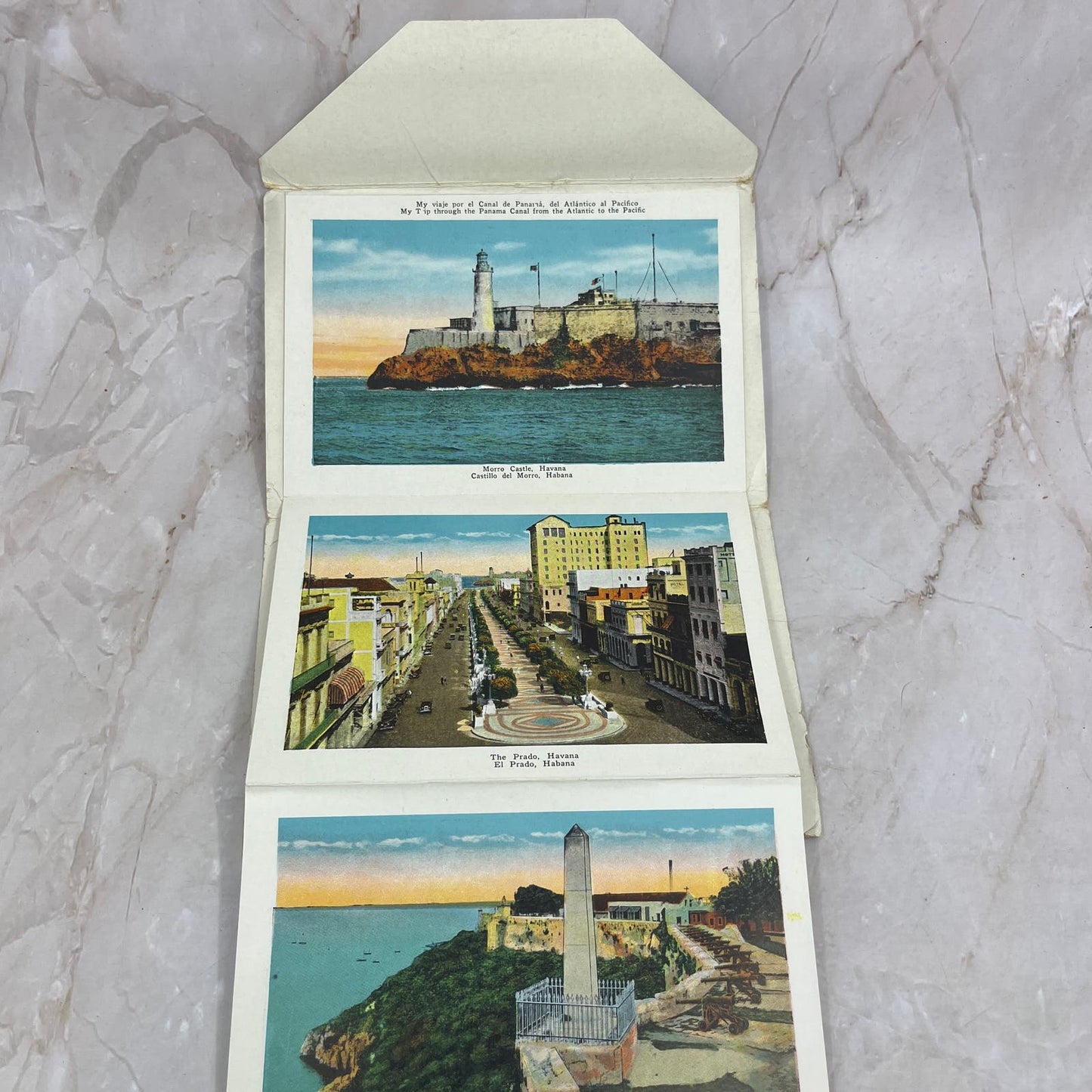 My Trip Through the Panama Canal Vintage Souvenir Folder Book Fold-Out TI8-S1