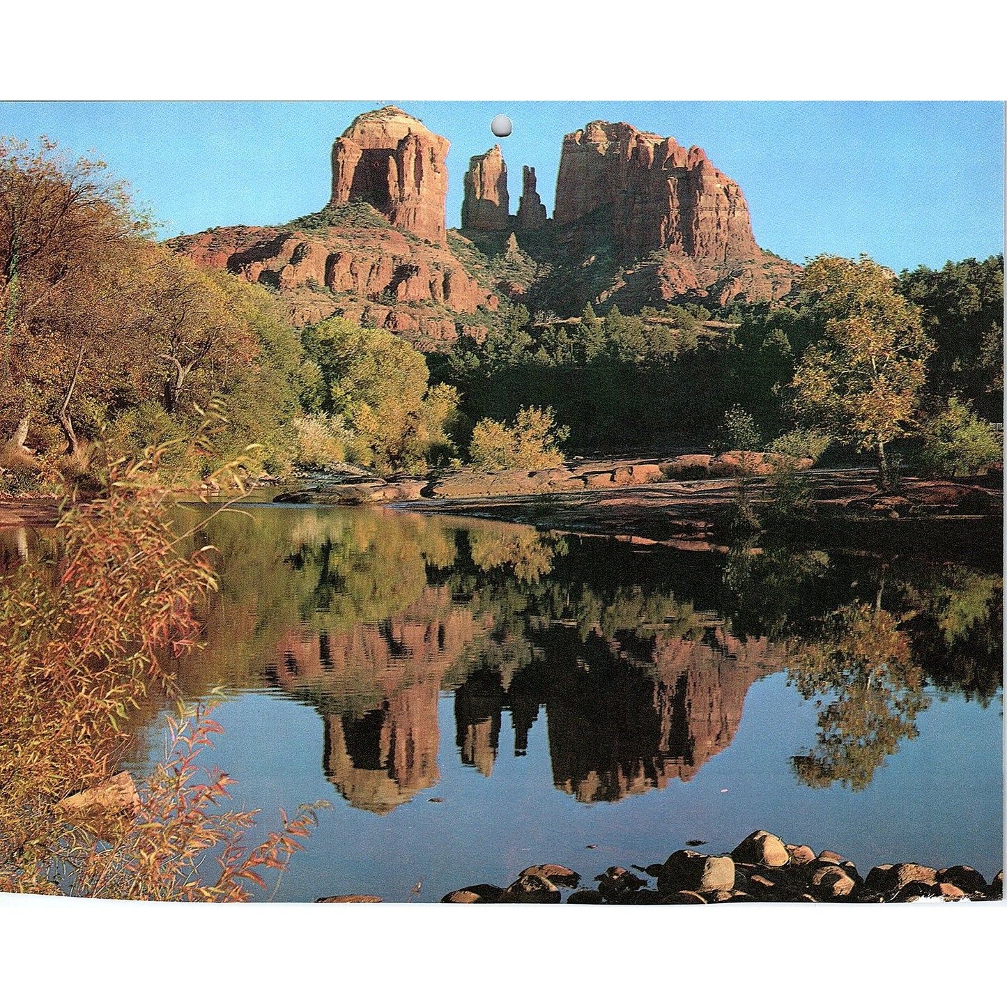 Cathedral Rock Sedona Arizona Retro Kitsch Print 6.5x8.5 V19
