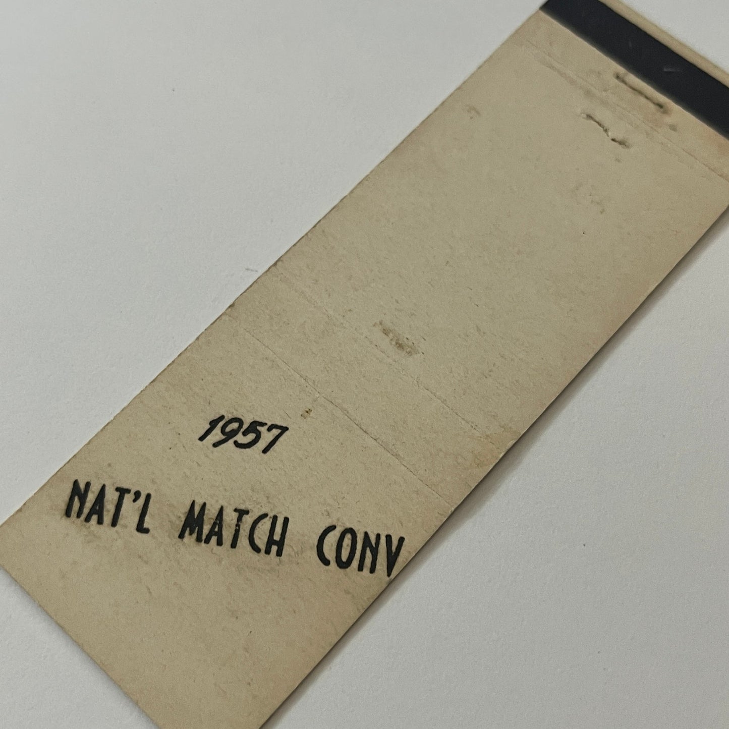 1957 National Match Convention Vintage Matchbook Cover TB6-MB2-5