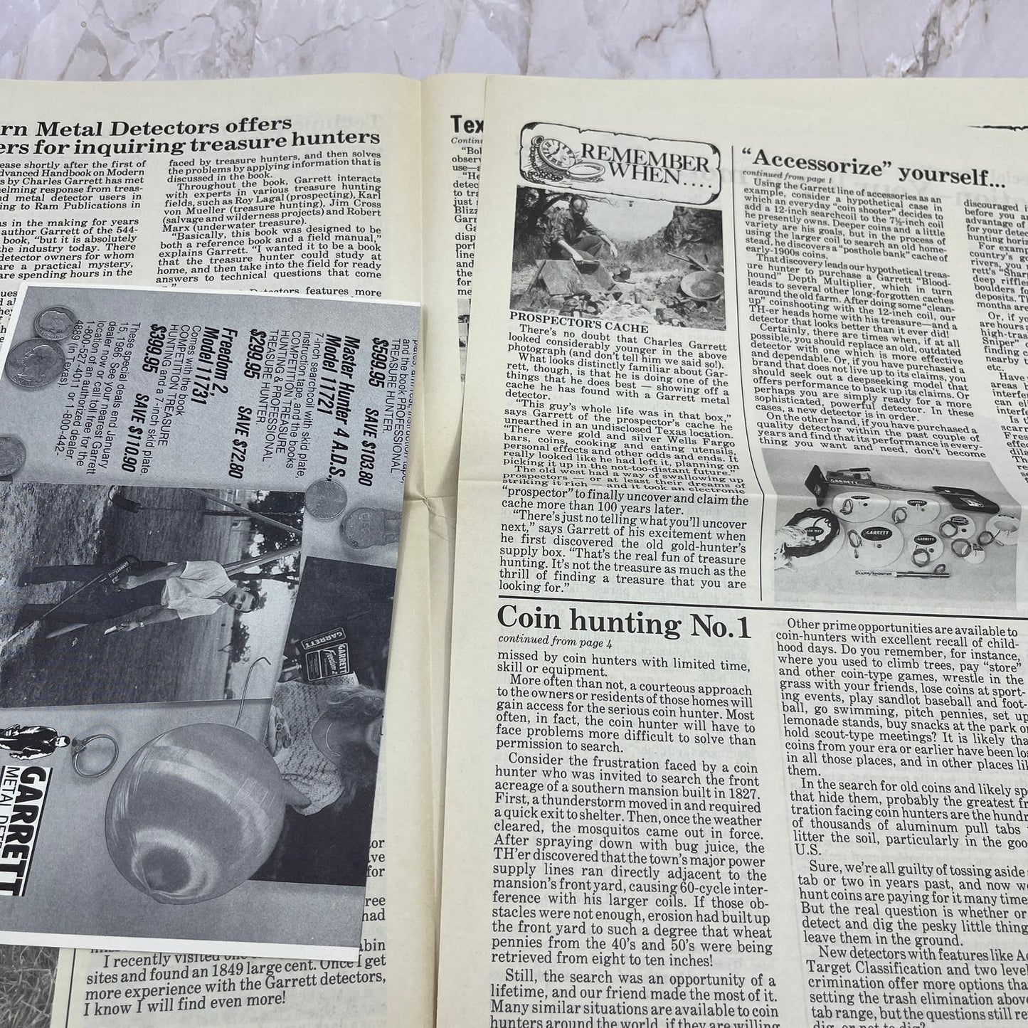 1985 Nov The Garrett Searcher Newsletter Treasure Search Electronic Recovery M11