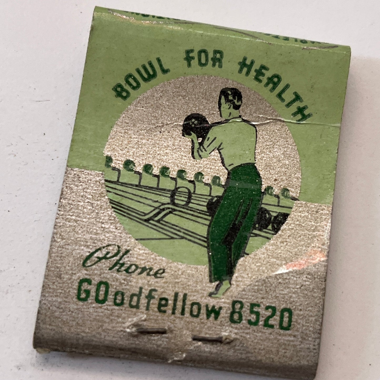 Regina Queen of Bowling Lanes St. Louis MO Vintage Matchbook Cover TB8-MB3-10