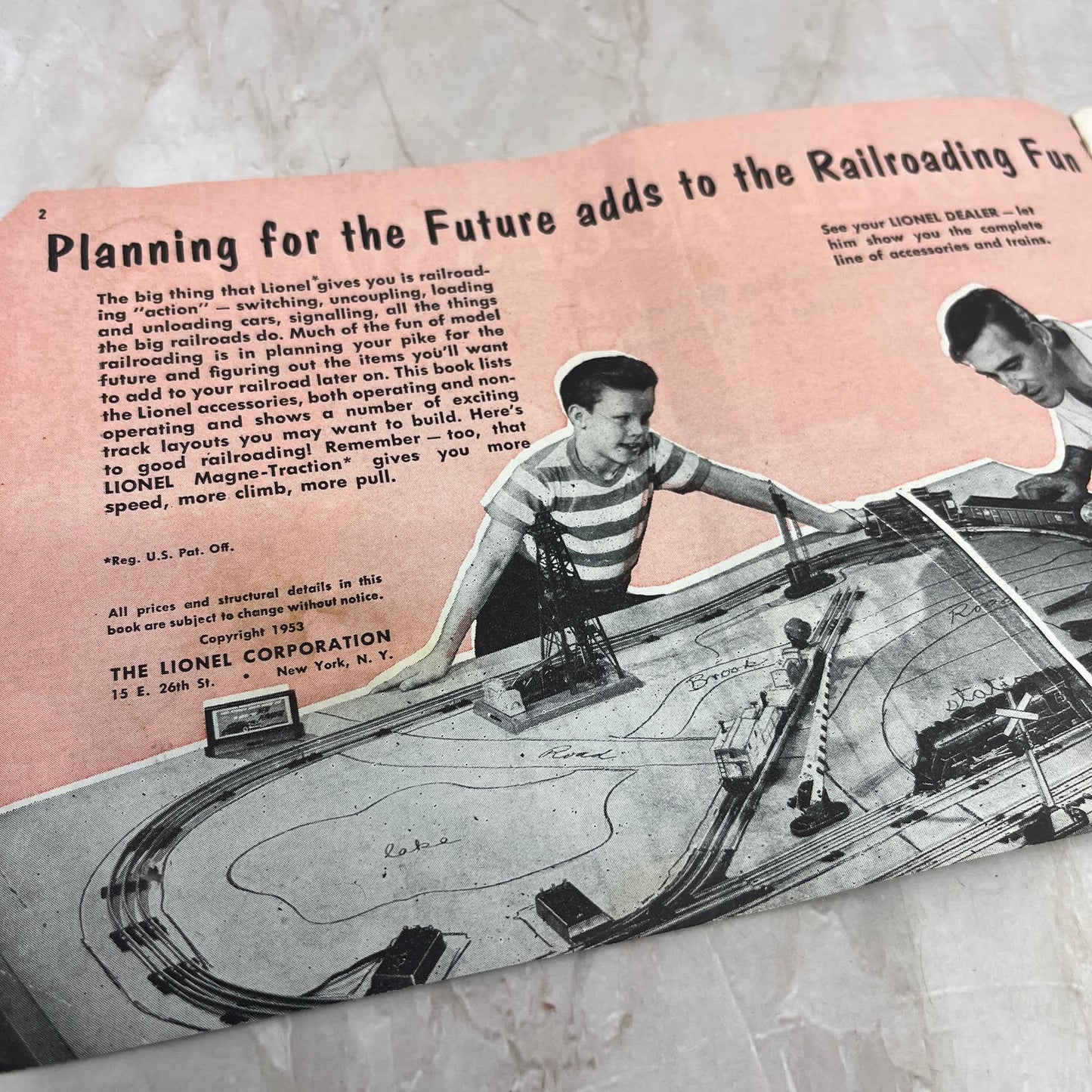 1953 Lionel Accessories Model Train Catalog Booklet AE7