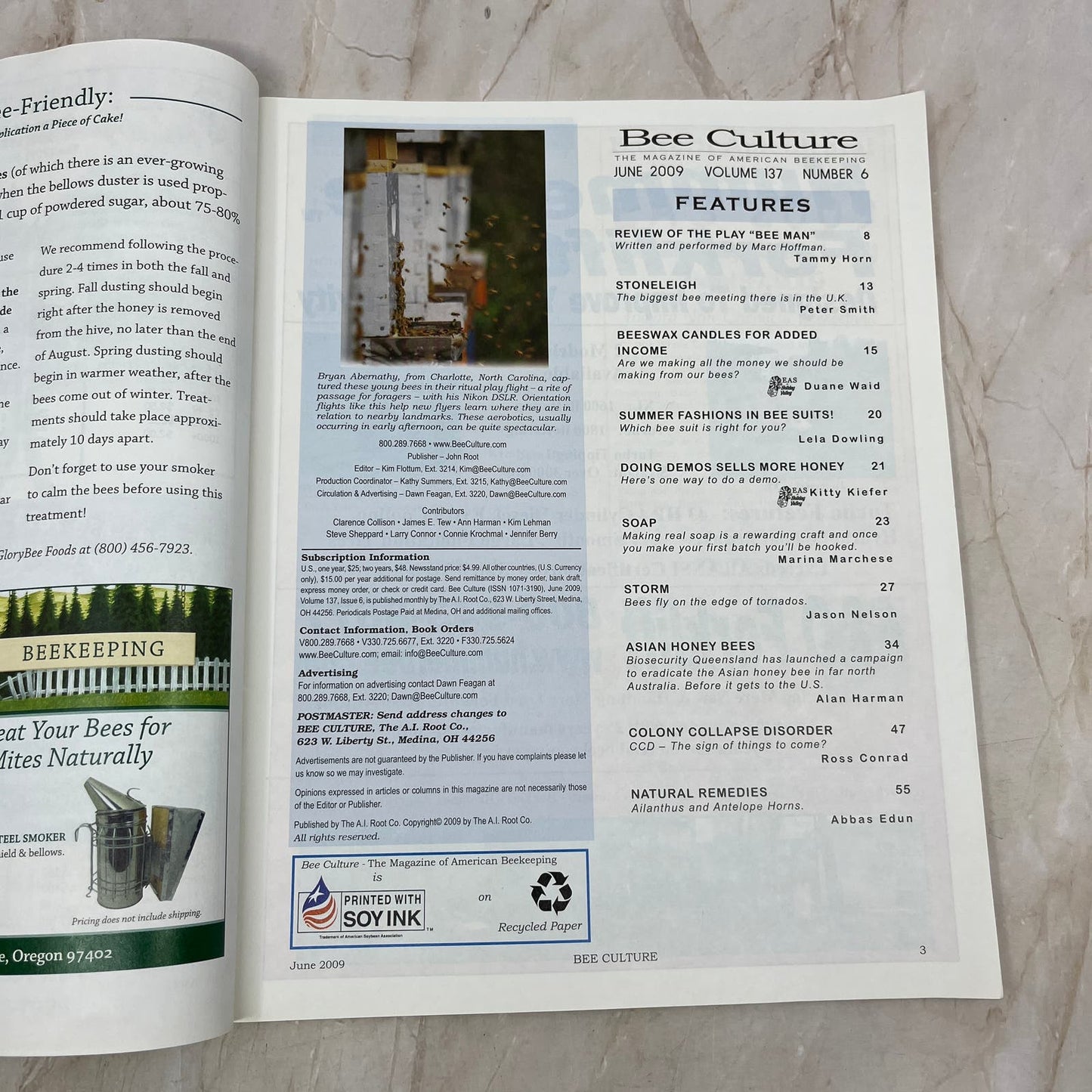 2009 June - Bee Culture Magazine - Bees Beekeeping Honey M9