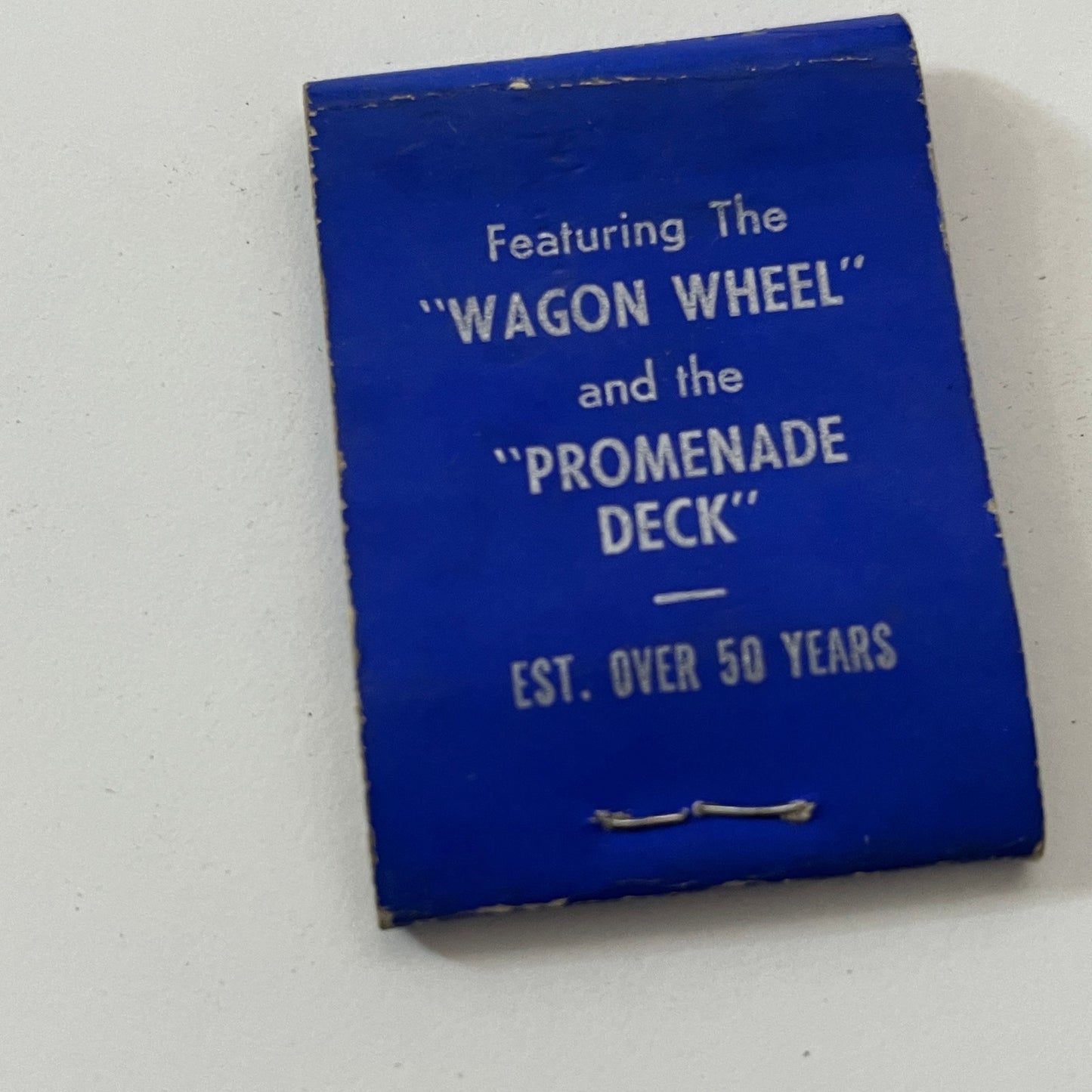 Kernwood Club Wagon Wheel Promenade Deck Malden MA Vtg Matchbook Cover TB8-MB-8